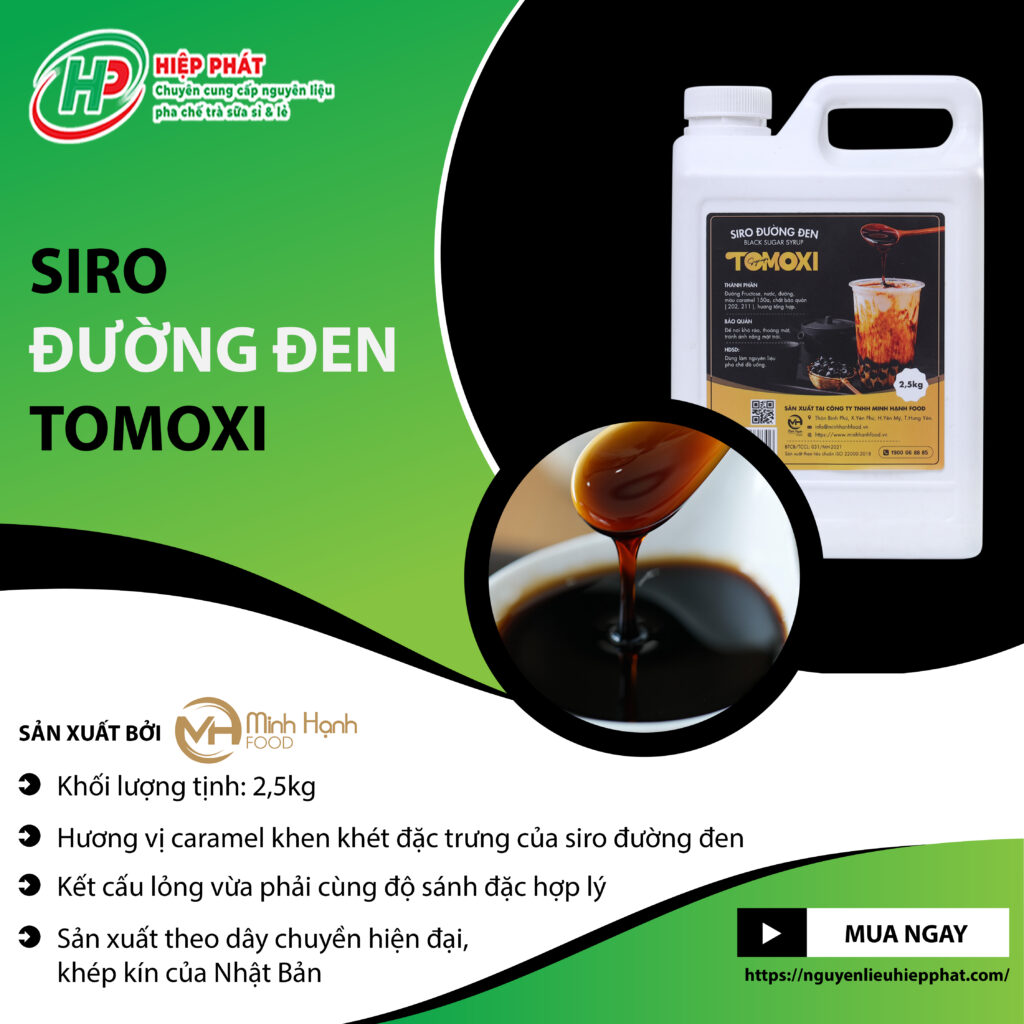 Siro đường đen TOMOXI - Size lớn